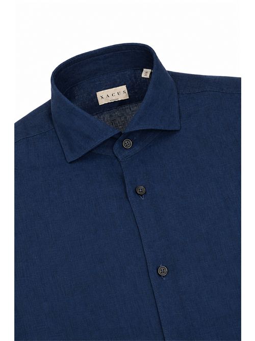 Camicia in lino Blu Xacus | 11297 722ML004